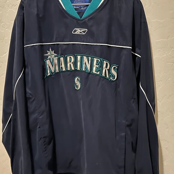Vintage Reebok Seattle Mariners Windbreaker Pullover- M - Picture 5 of 5